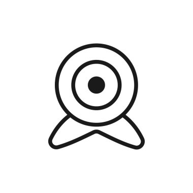 Web kamerası simgesi tasarım şablonu vektör izole