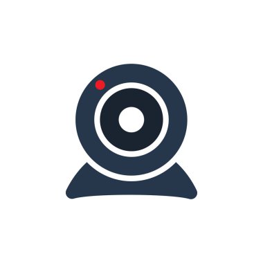 Web kamerası simgesi tasarım şablonu vektör izole