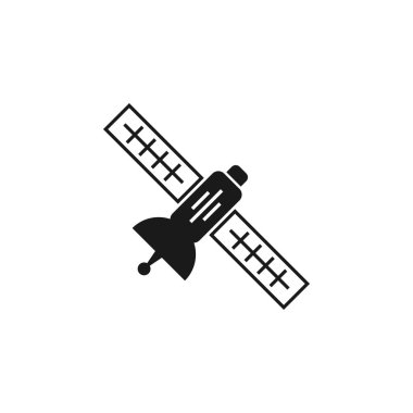 Uydu simgesi tasarım şablonu vektör izole