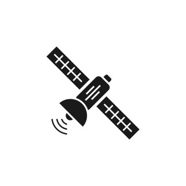 Uydu simgesi tasarım şablonu vektör izole