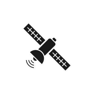 Uydu simgesi tasarım şablonu vektör izole