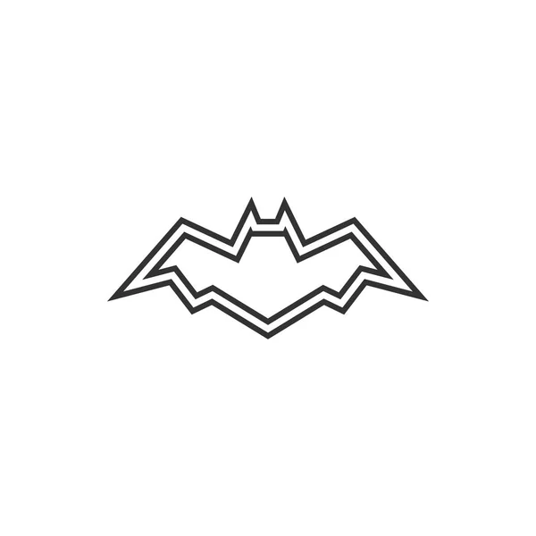 Bat állati ikonra design sablon vektor elszigetelt — Stock Vector