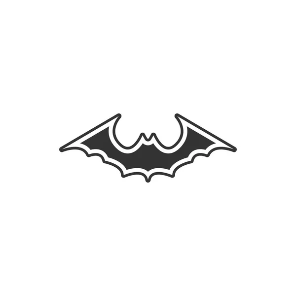 Bat animal icon design template vector isolated — Stock Vector