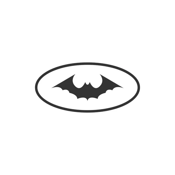 Bat animal icon design template vector isolated — Stock Vector