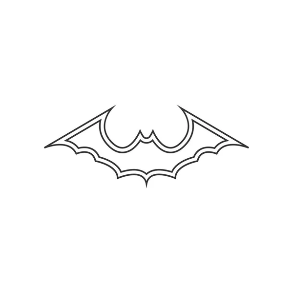 Bat animal icon design template vector isolated — Stock Vector