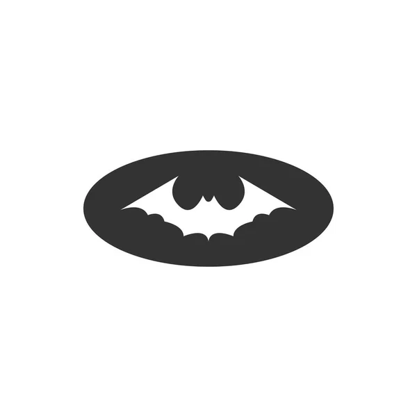 Murciélago animal icono diseño plantilla vector aislado — Vector de stock