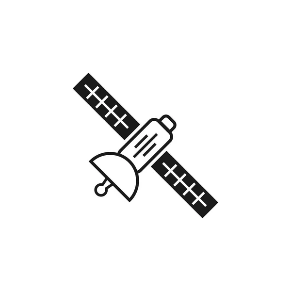 Modèle de conception d'icône satellite vecteur isolé — Image vectorielle