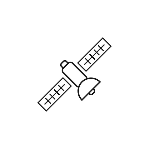 Изолированный вектор шаблона иконки спутника — стоковый вектор