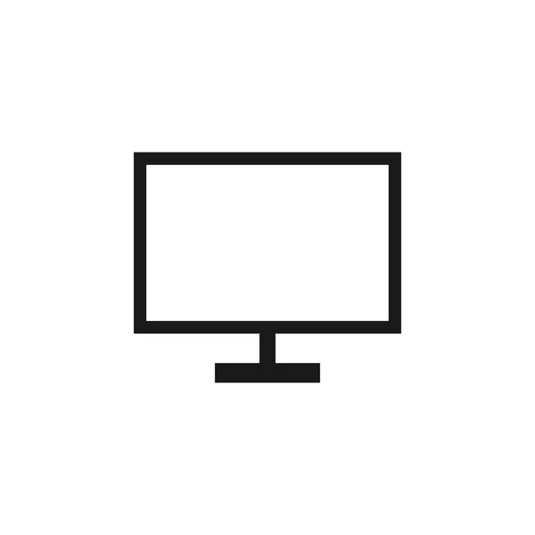 Monitor pc icono diseño plantilla vector aislado — Vector de stock