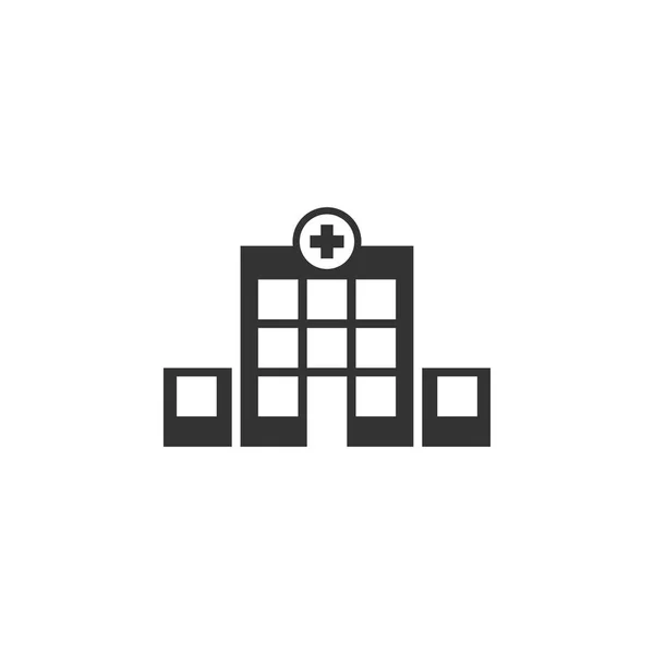 Hospital icono diseño plantilla vector aislado — Archivo Imágenes Vectoriales