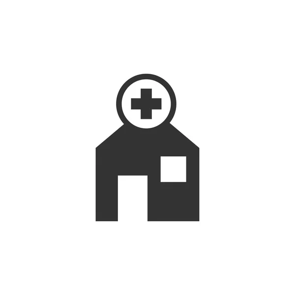 Hospital icono diseño plantilla vector aislado — Archivo Imágenes Vectoriales