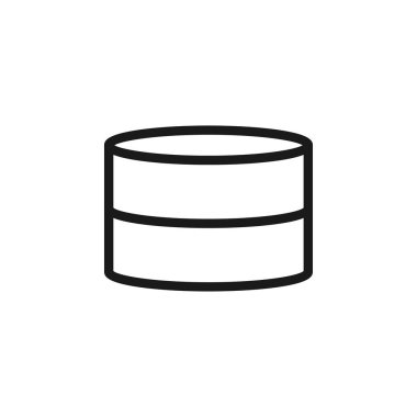 Veritabanı simgesi tasarım şablonu vektör izole