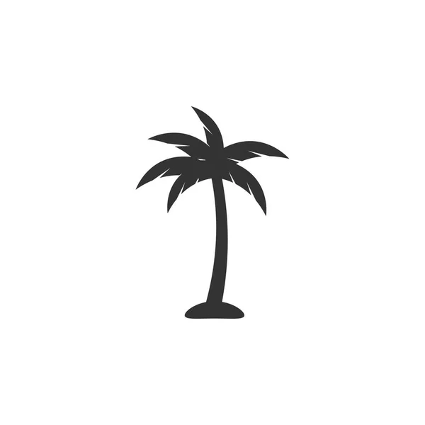 Изолированный вектор шаблона иконки пальмы — стоковый вектор