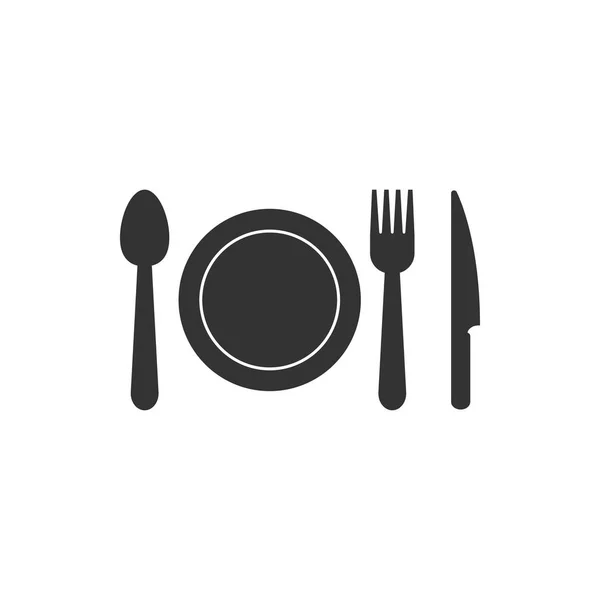餐具图标设计模板向量隔离 — 图库矢量图片