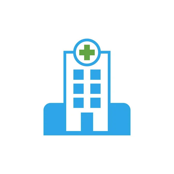 Hospital icono diseño plantilla vector aislado — Archivo Imágenes Vectoriales