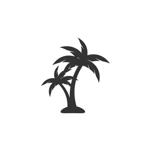 Шаблон дизайну піктограм пальмового дерева Вектор ізольовано — стоковий вектор