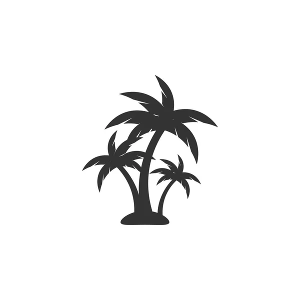 Palm tree icon design modello vettoriale isolato — Vettoriale Stock