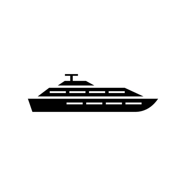Yacht Icon Design Template Vektor isoliert — Stockvektor