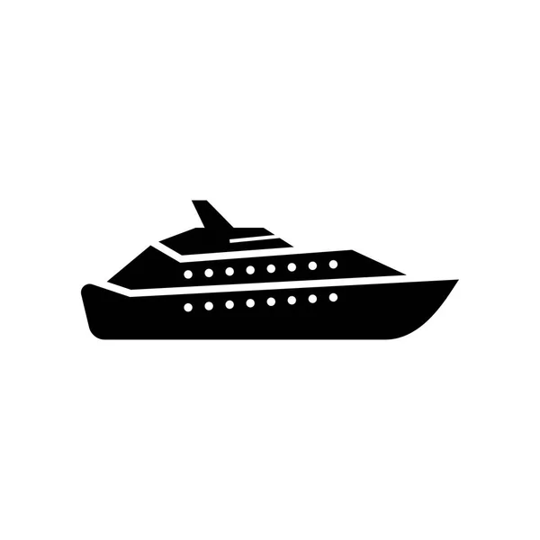 Jacht ikonę szablon wektor na białym tle — Wektor stockowy