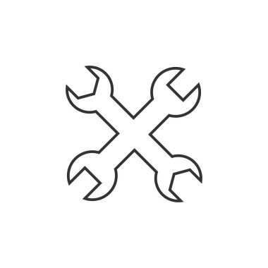 Araçlar simgesi tasarım şablonu vektör izole