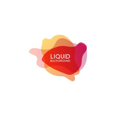Abstract modern graphic design element. Colorful gradient with liquid shapes. clipart