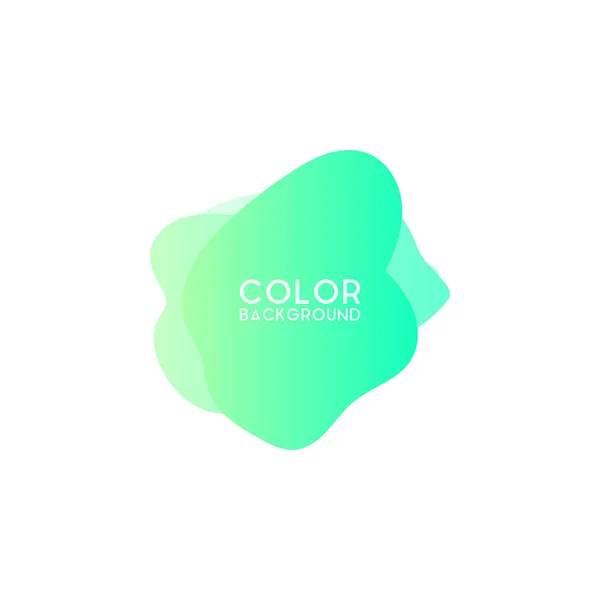 Elemento de design gráfico moderno abstrato. Gradiente colorido com formas líquidas — Vetor de Stock