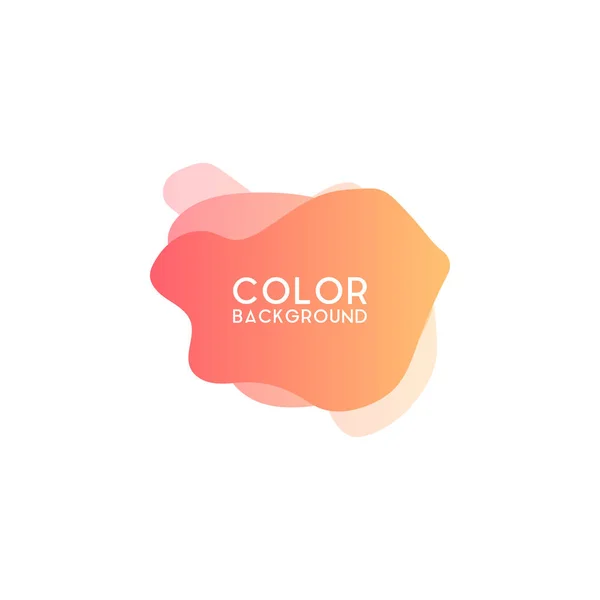Elemento de design gráfico moderno abstrato. Gradiente colorido com formas líquidas — Vetor de Stock