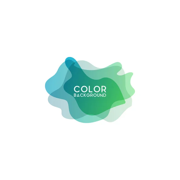 Elemento abstracto de diseño gráfico moderno. Gradiente colorido con formas líquidas . — Vector de stock
