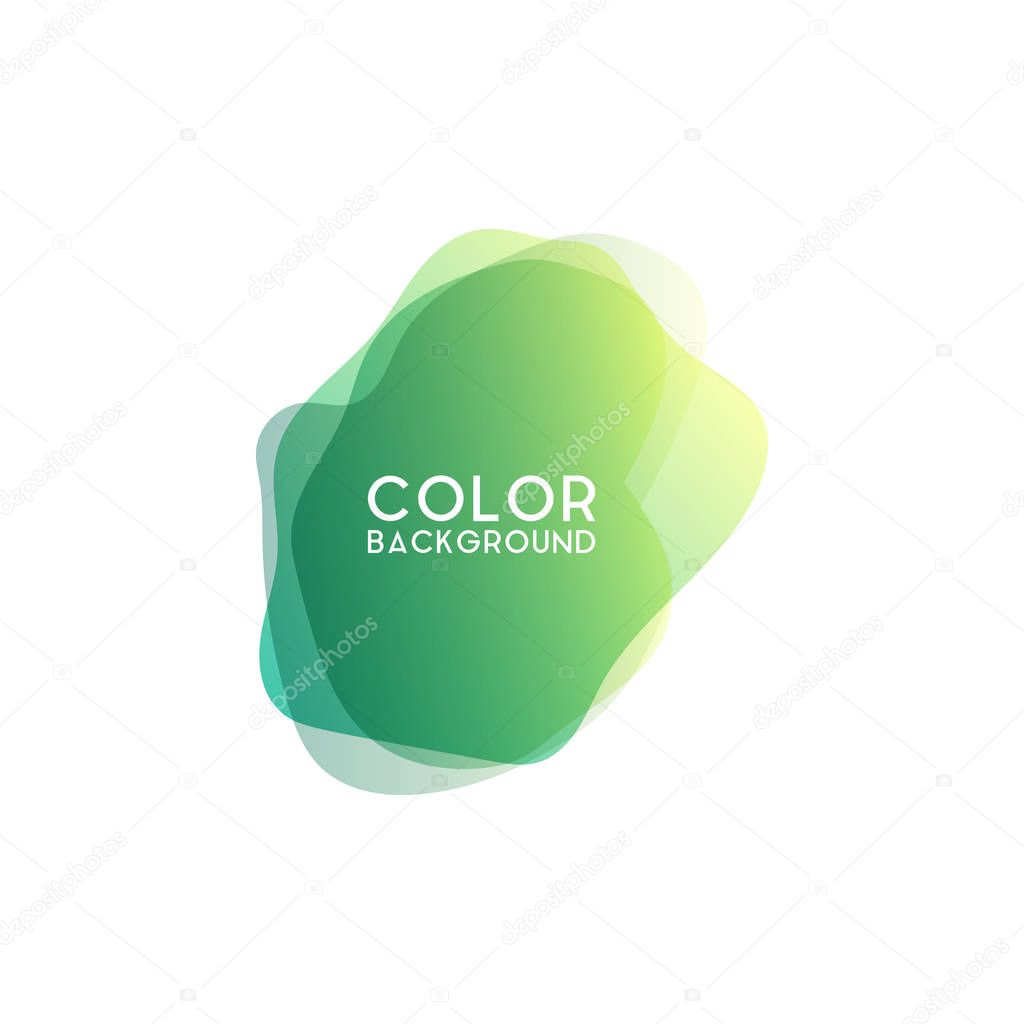 Abstract modern graphic design element. Colorful gradient with liquid shapes.