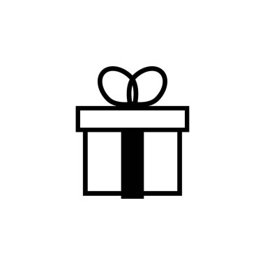 Hediye kutusu grafik tasarım şablonu vektör çizim