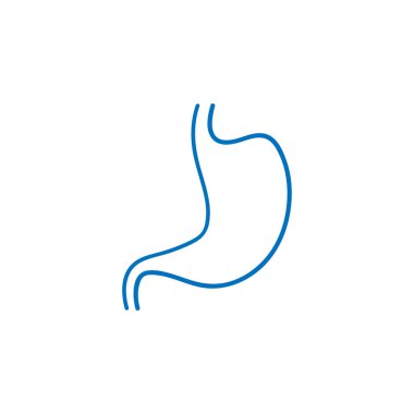 Mide simgesi tasarım şablonu vektör izole