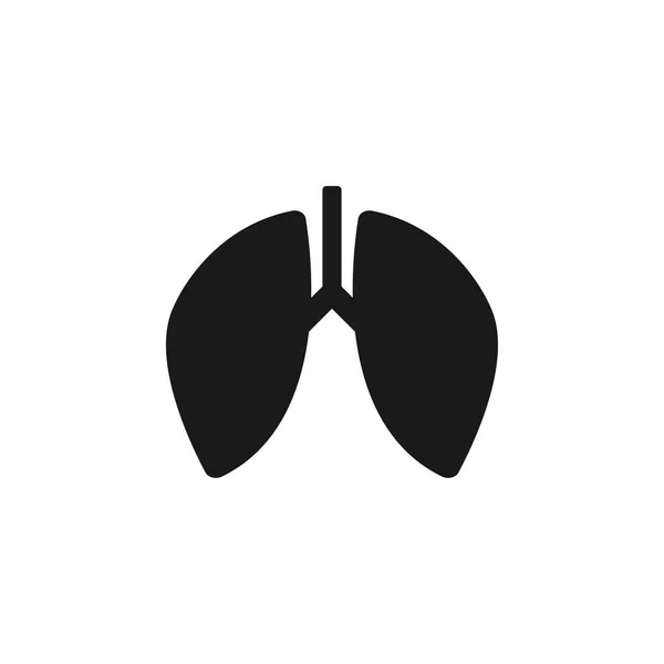 Modelo de ícone de pulmão vetor isolado —  Vetores de Stock