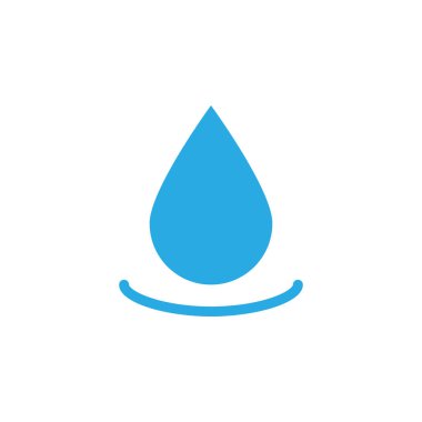 Su damla simgesi tasarım şablonu vektör izole