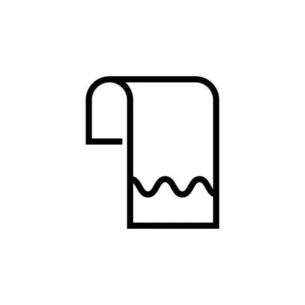 Вектор шаблона иконки полотенца изолирован — стоковый вектор
