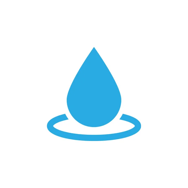 Wassertropfen Icon Design Template Vektor isoliert — Stockvektor