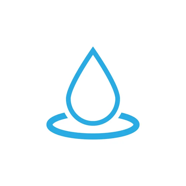 Woda kropla ikonę szablon wektor na białym tle — Wektor stockowy