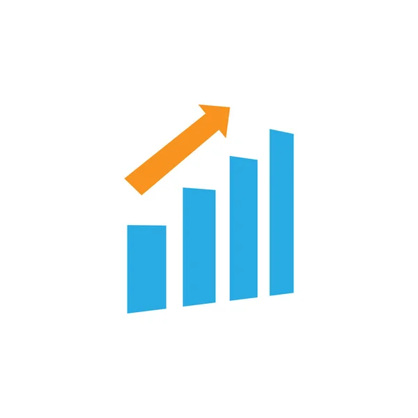 Statistic bar icon graphic design template vector — Stock Vector