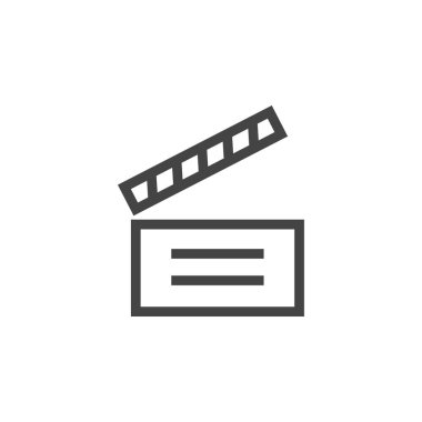 Klaket grafik tasarım şablonu vektör çizim