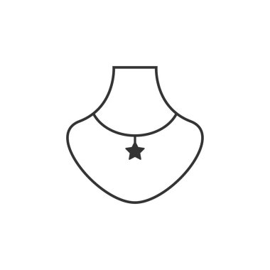 Kolye grafik tasarım şablonu vektör çizim