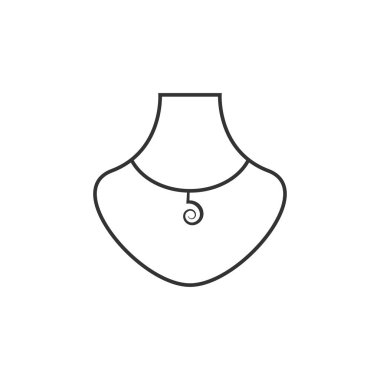 Kolye grafik tasarım şablonu vektör çizim