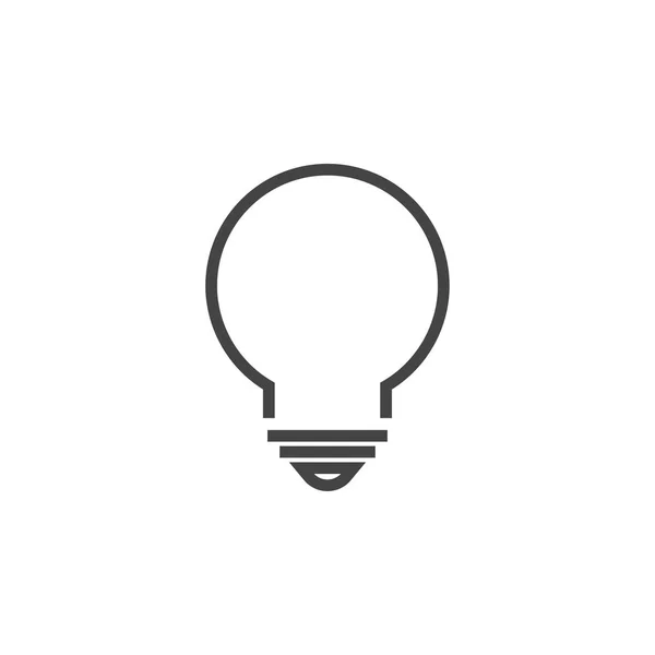 Glühbirne Lampe Grafik Design Vorlage Vektor Illustration — Stockvektor