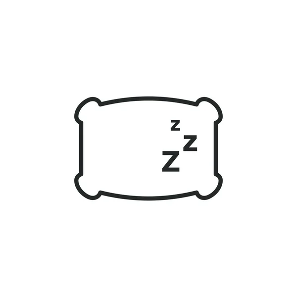 睡眠平面设计模板向量例证 — 图库矢量图片