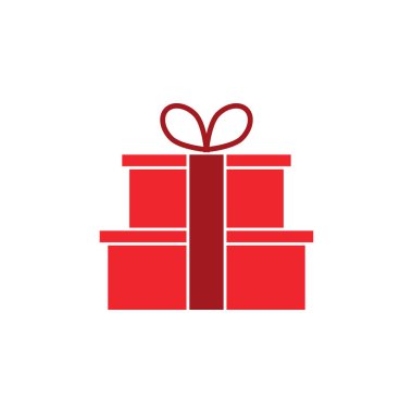 Hediye kutusu grafik tasarım şablonu vektör çizim