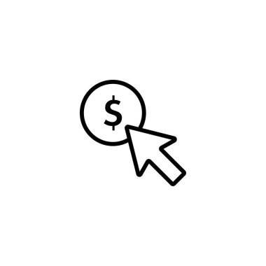 İzole para grafik tasarım şablonu vektör