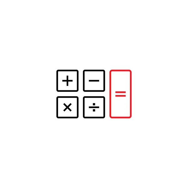 Calculatrice modèle de conception graphique vecteur isolé — Image vectorielle