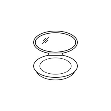 Makyaj grafik tasarım şablonu vektör izole