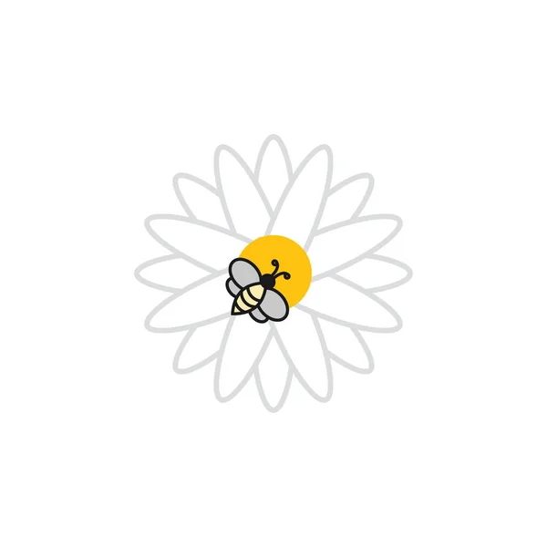 花のグラフィックデザインテンプレートベクトルを分離 — ストックベクタ
