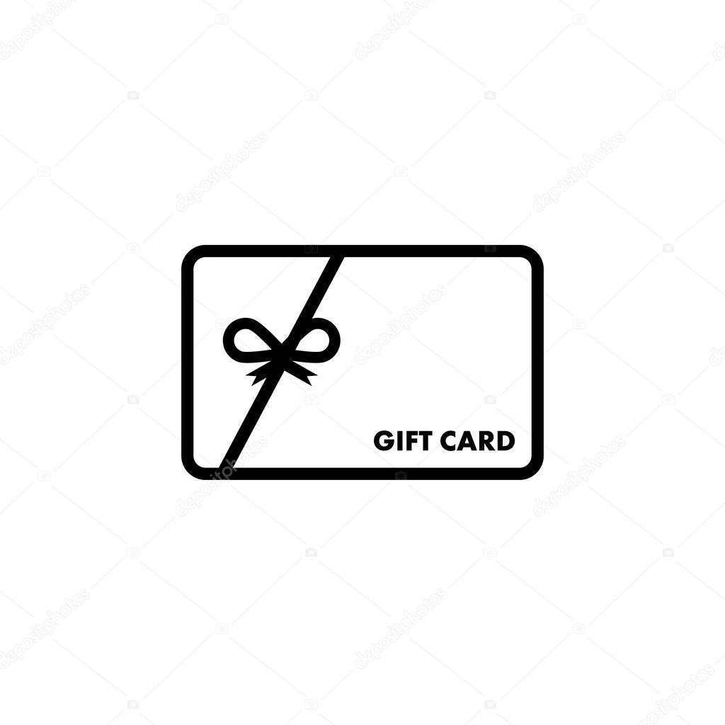 Gift card graphic design template vector isolated