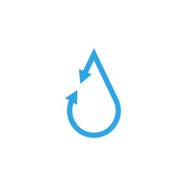 Su damlası soyut grafik tasarım şablonu