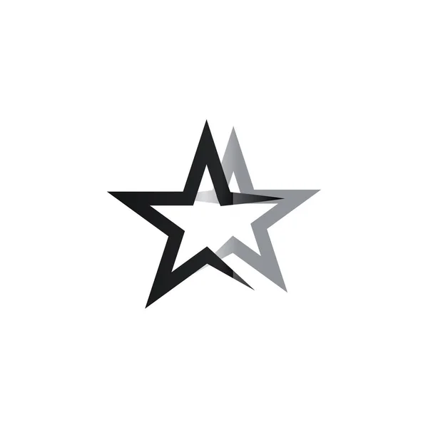 Plantilla de diseño gráfico logo estrella vector — Archivo Imágenes Vectoriales